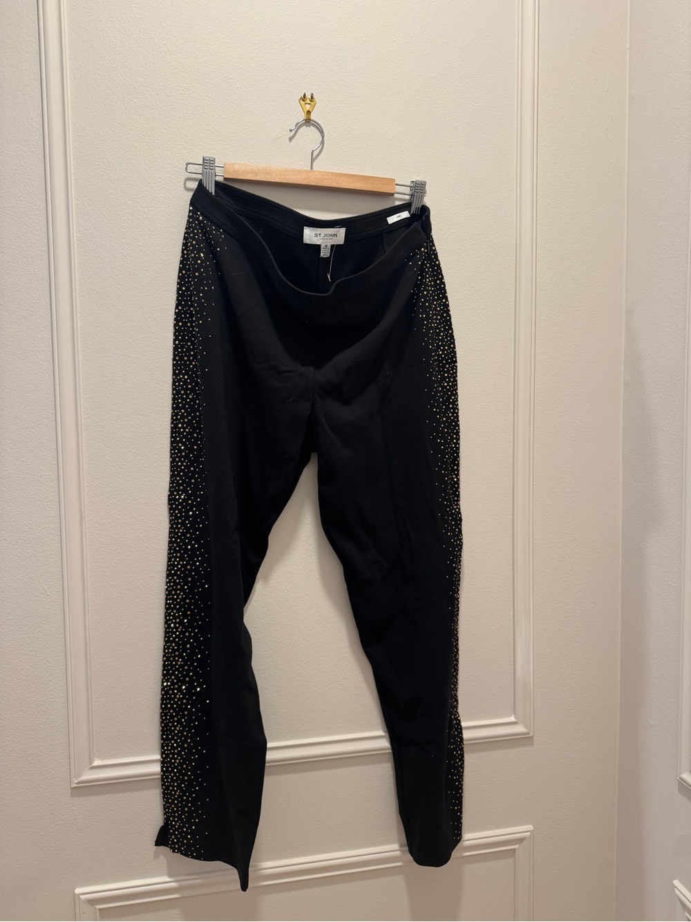 St. John Evening Black Dressy Knit Pants
